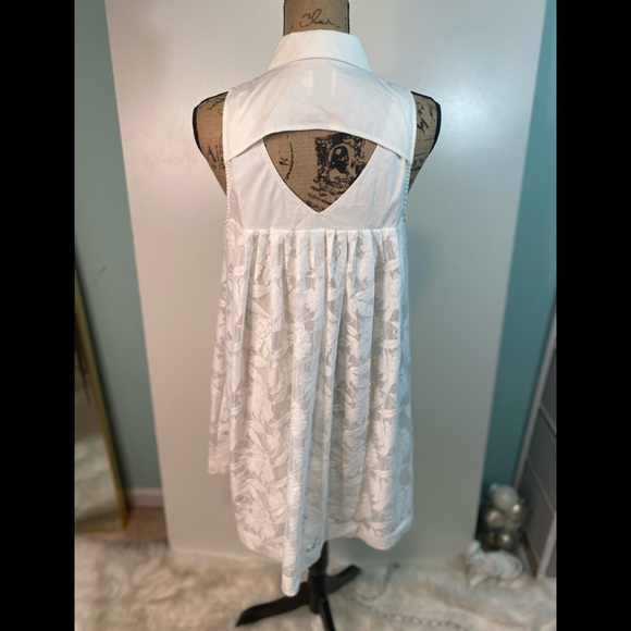 #86 Anthropologie HD IN PARIS Lace Shift Dress size S - Picture 4 of 11